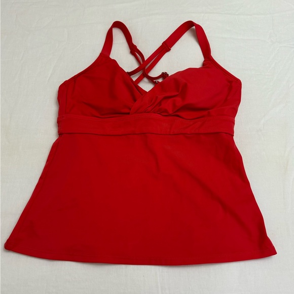 TITLE NINE ORANGE - RED METIS UNDERWIRE
TANKINI TOP SIZE 34D SUMMER BEACH RESORT - Picture 11 of 13